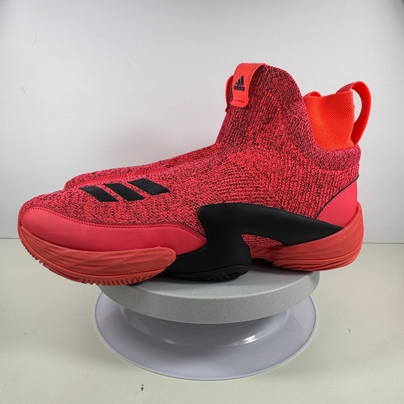 Adidas Men Sneakers N3XT L3V3L Primeknit Sock Basketball HiTop Red Black 13.5 main image 7